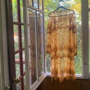 Flare sleeve lace kimono